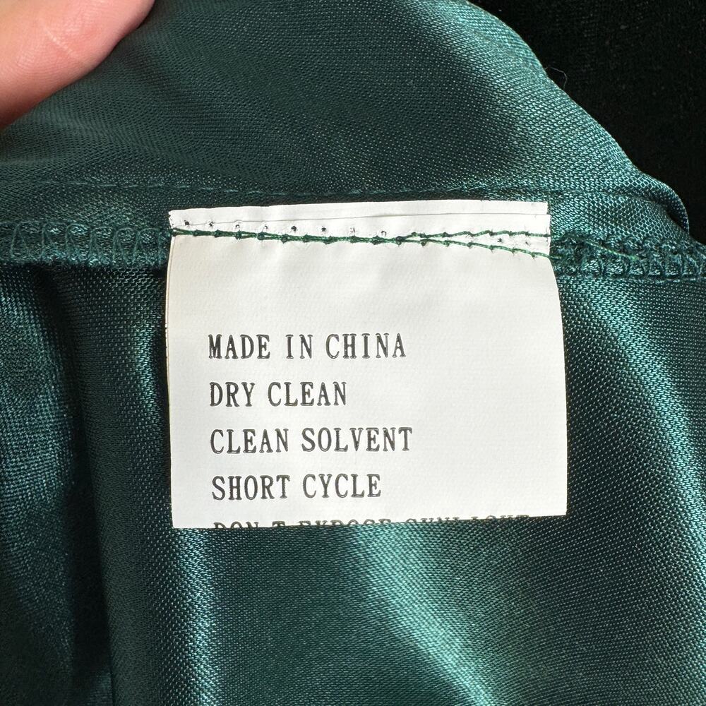Revelry Tori Velvet Dress in Emerald 4 Halter Neck Open Back Bridesmaid Wedding - Picture 14 of 14